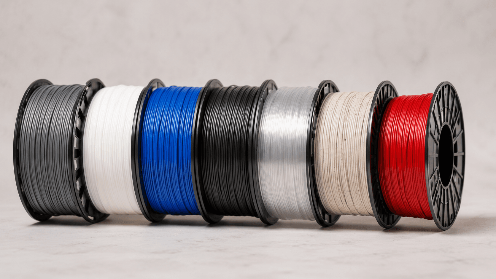 3D Baskı Filament Türleri: PLA, PETG, ABS, TPU ve Diğerleri